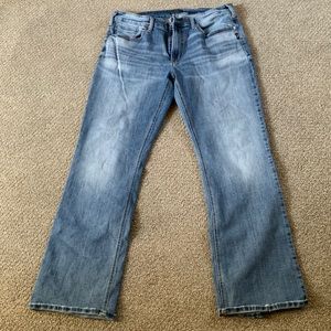 Men’s Silver bootcut jeans. Barely worn size 38x34